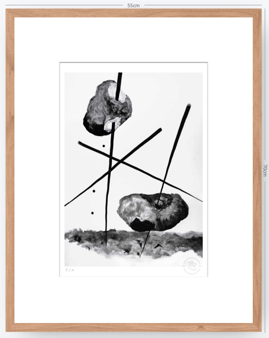 Cuando La Niña Enloqueció De Piedra - 33 x 48 cm
