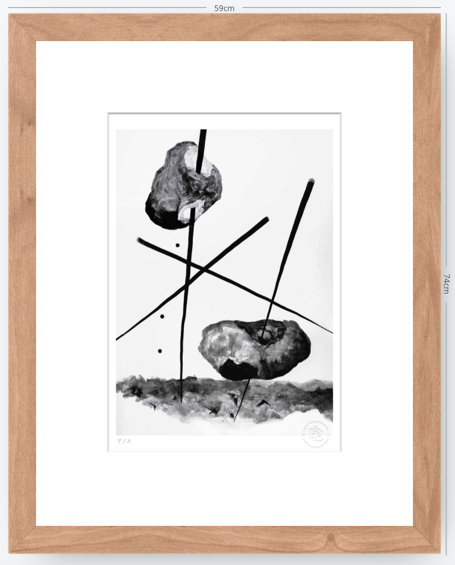 Cuando La Niña Enloqueció De Piedra - 33 x 48 cm