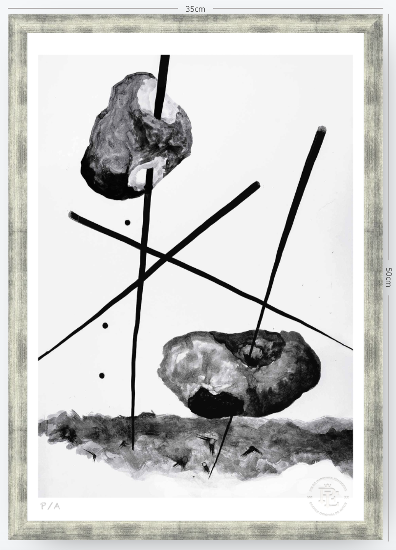 Cuando La Niña Enloqueció De Piedra - 33 x 48 cm