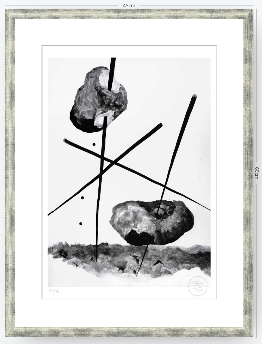 Cuando La Niña Enloqueció De Piedra - 33 x 48 cm