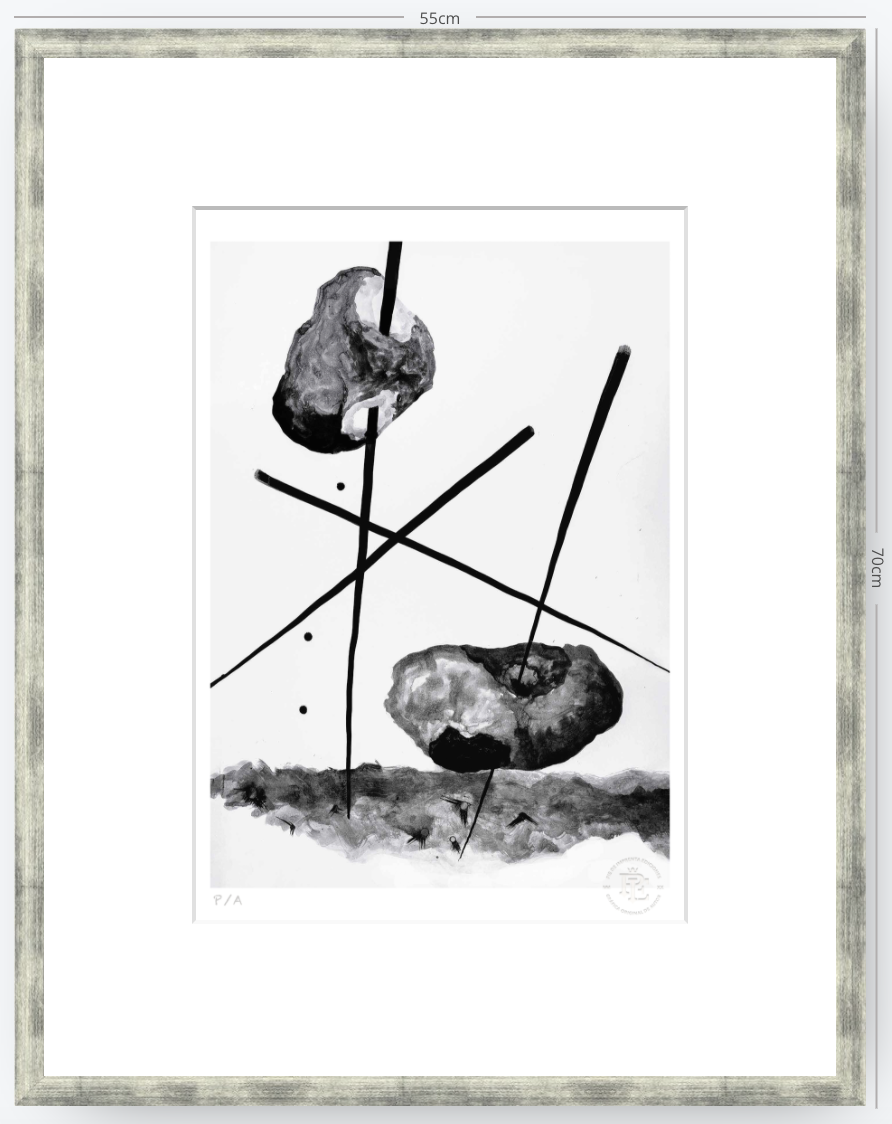 Cuando La Niña Enloqueció De Piedra - 33 x 48 cm