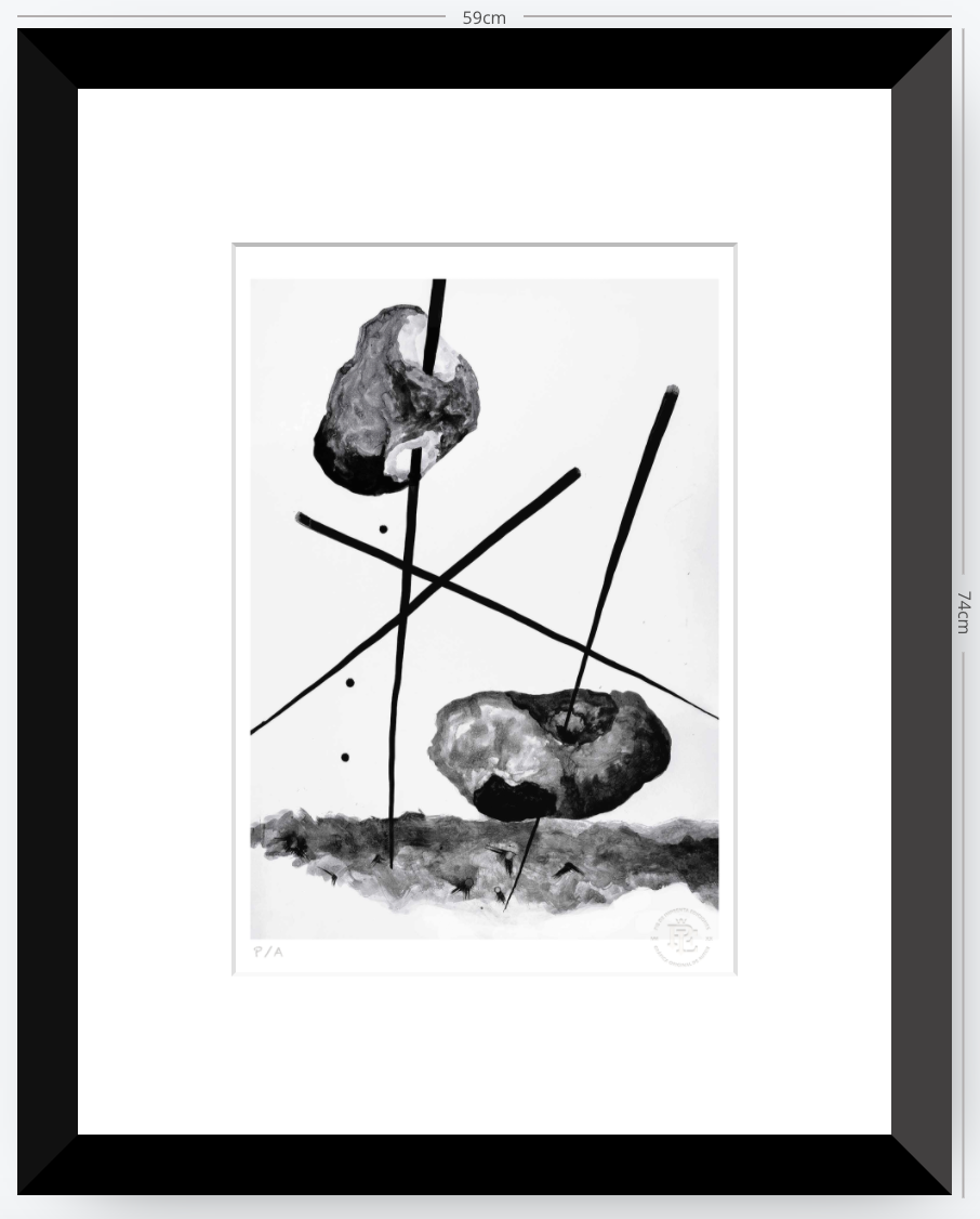 Cuando La Niña Enloqueció De Piedra - 33 x 48 cm