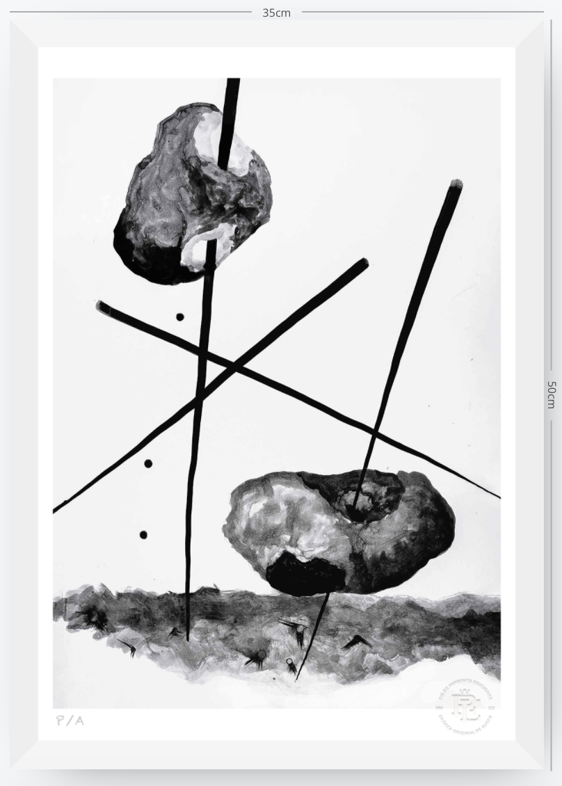 Cuando La Niña Enloqueció De Piedra - 33 x 48 cm
