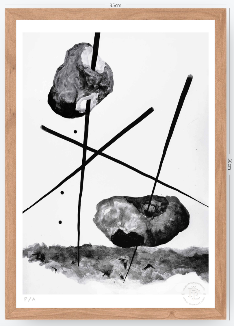 Cuando La Niña Enloqueció De Piedra - 33 x 48 cm