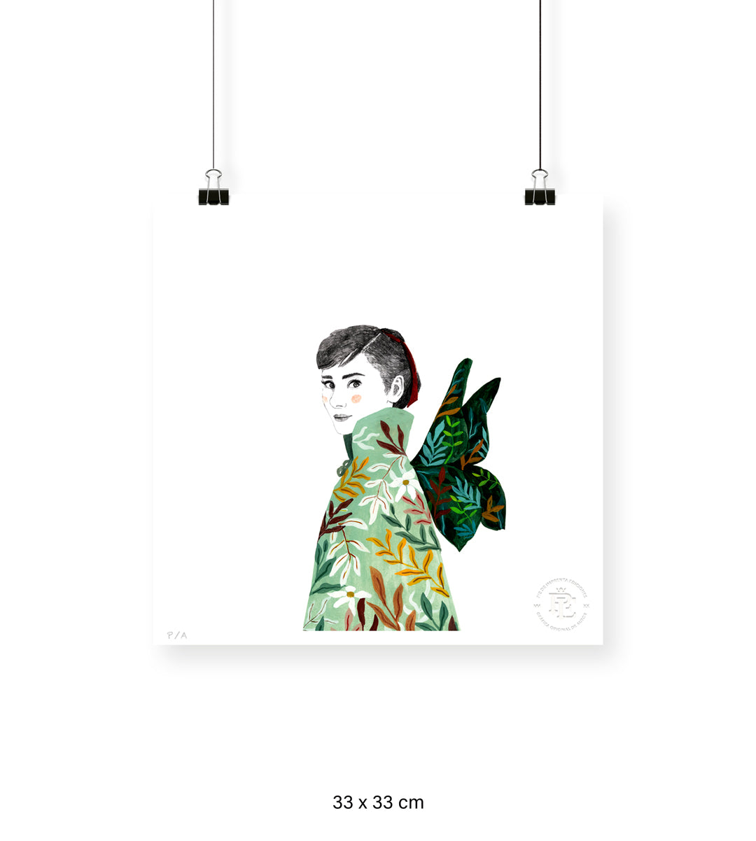 Audrey Hepburn - 33 x 33 cm