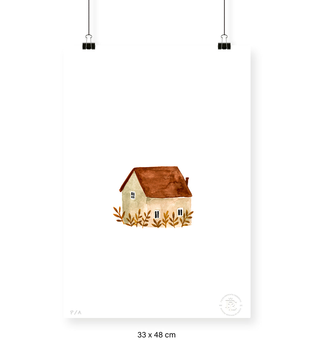 Casa Beige - 33 x 48 cm