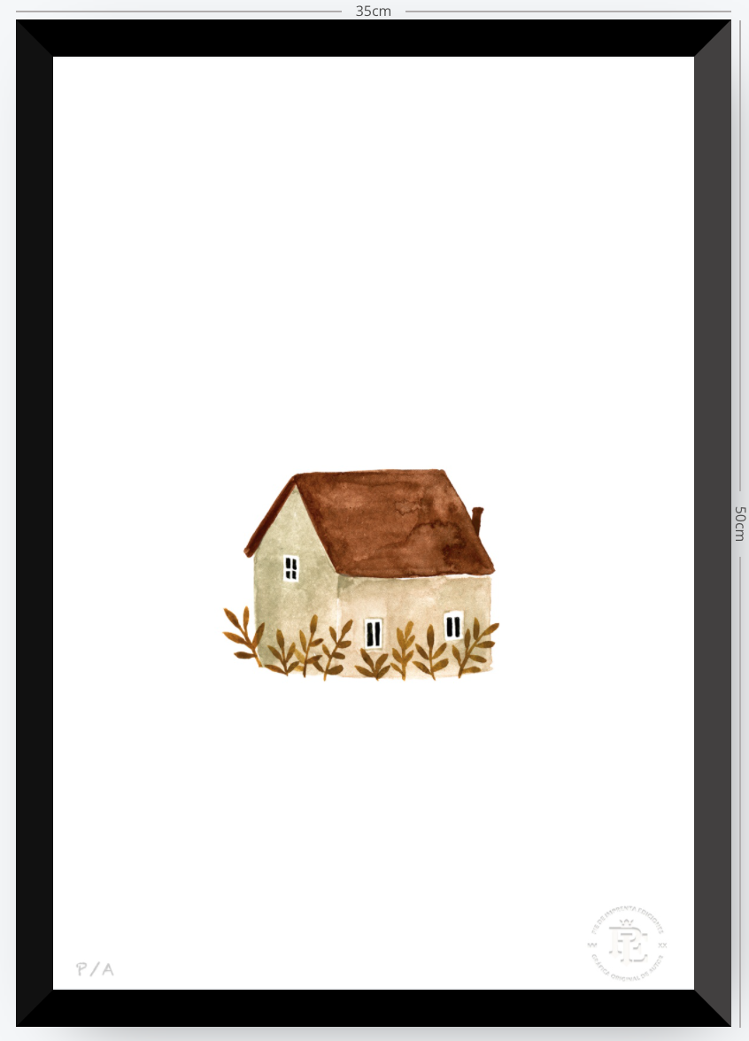 Casa Beige - 33 x 48 cm