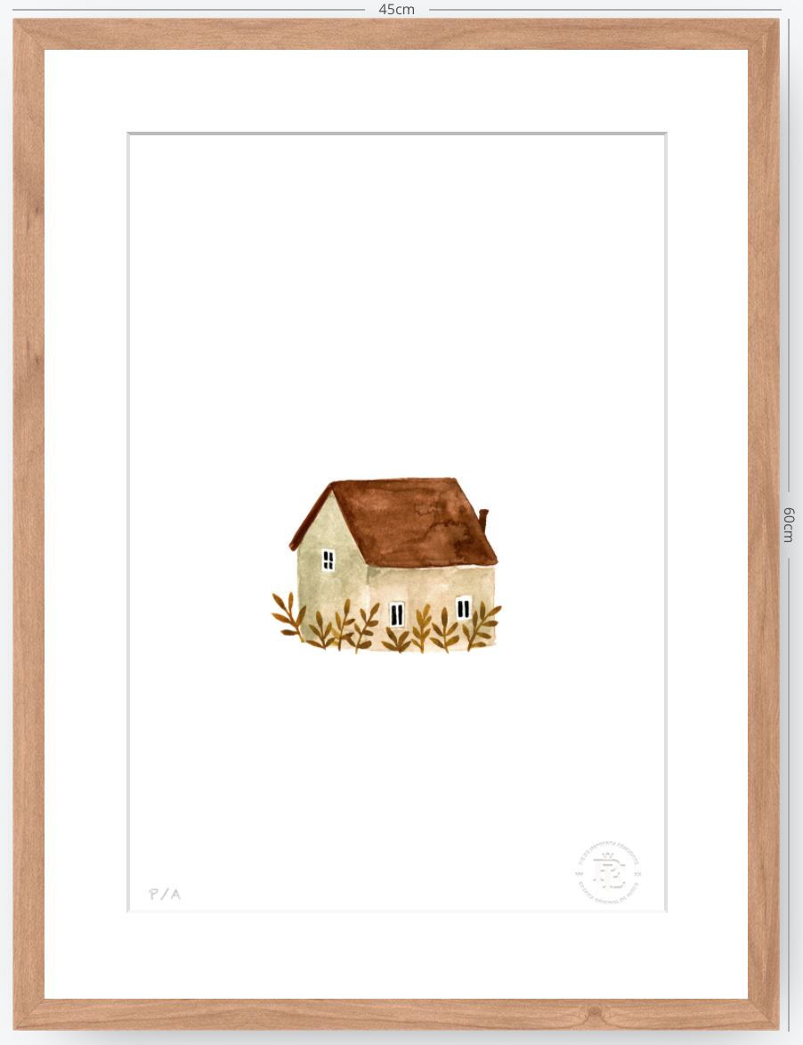 Casa Beige - 33 x 48 cm
