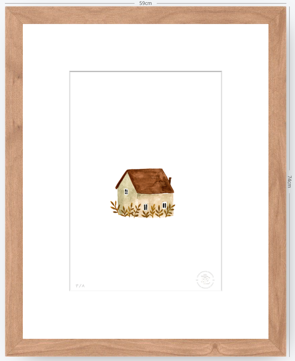 Casa Beige - 33 x 48 cm