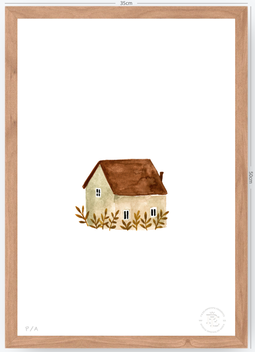 Casa Beige - 33 x 48 cm