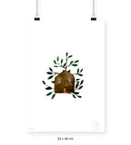 Casa Marrón - 33 x 48 cm