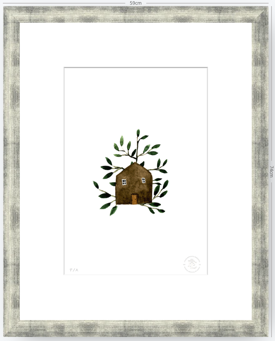 Casa Marrón - 33 x 48 cm