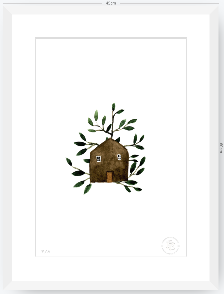 Casa Marrón - 33 x 48 cm