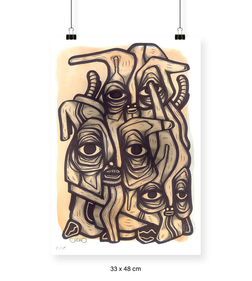 Abuelos de Piedra I - 33 x 48 cm