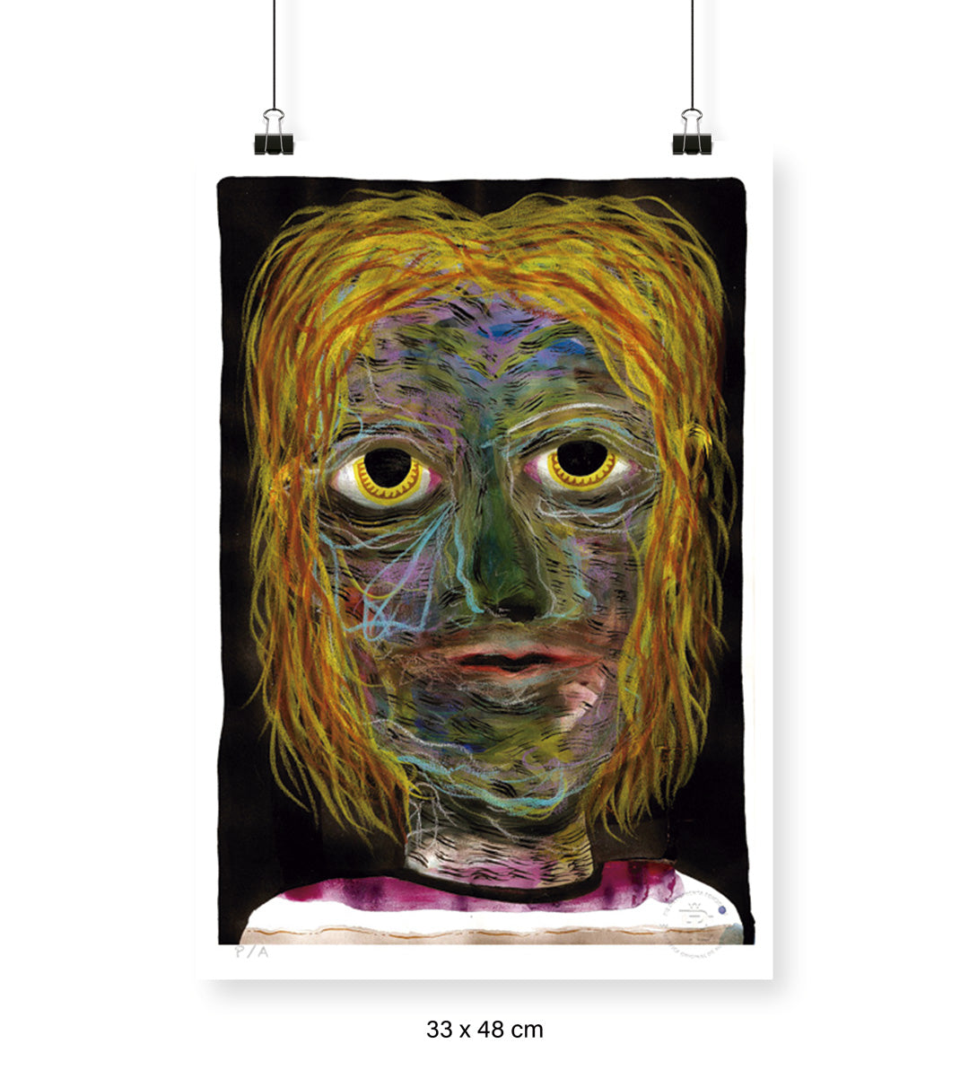 Kurt Cobain - 33 x 48 cm
