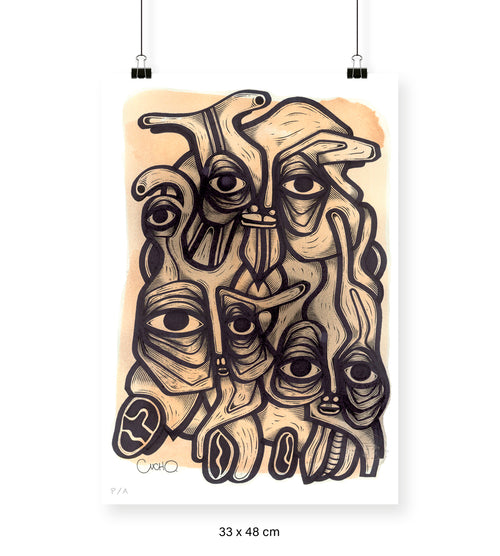 Abuelos de Piedra II - 33 x 48 cm