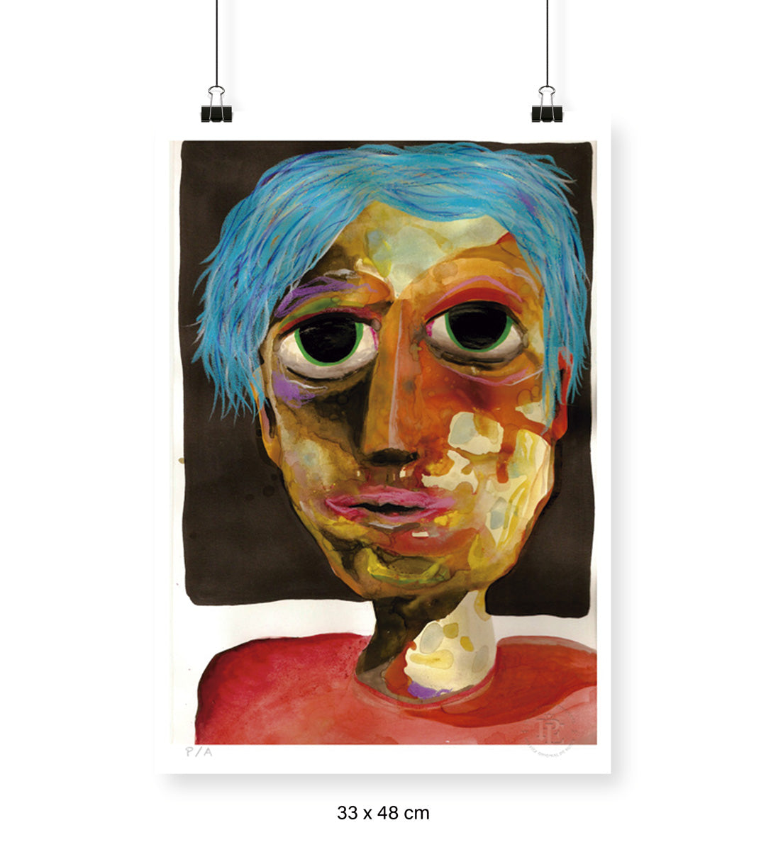 Jason Spaceman en Chile - 33 x 48 cm