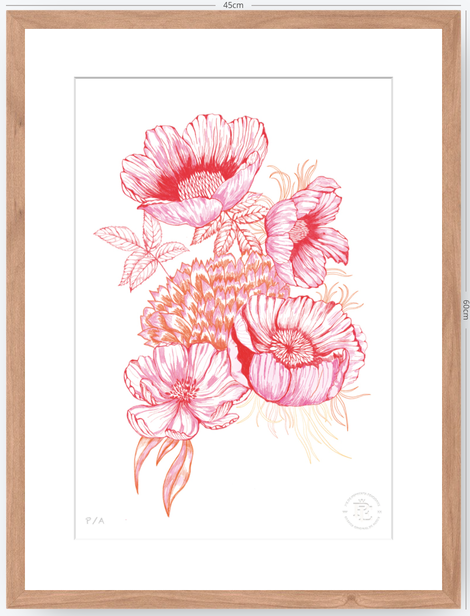 Florecer Agradecer II - 33 x 48 cm
