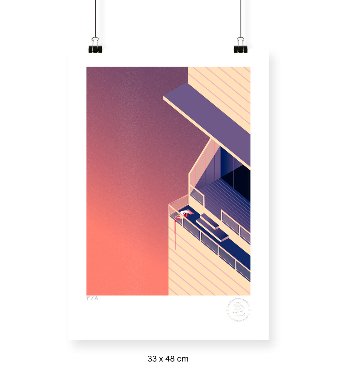 Ceremonia en el Penthouse - 33 x 48 cm