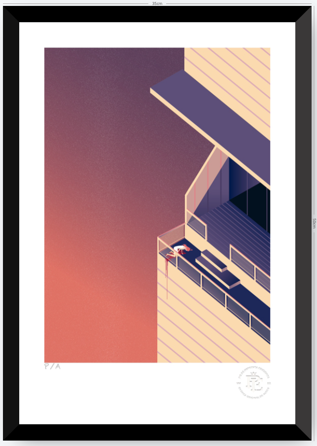 Ceremonia en el Penthouse - 33 x 48 cm