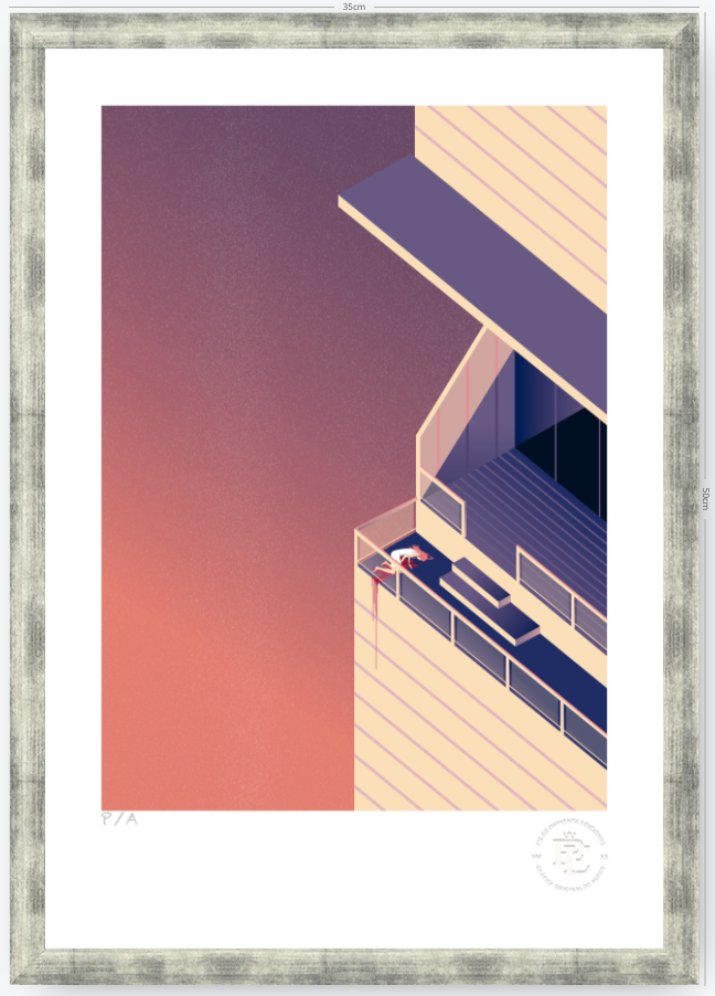 Ceremonia en el Penthouse - 33 x 48 cm