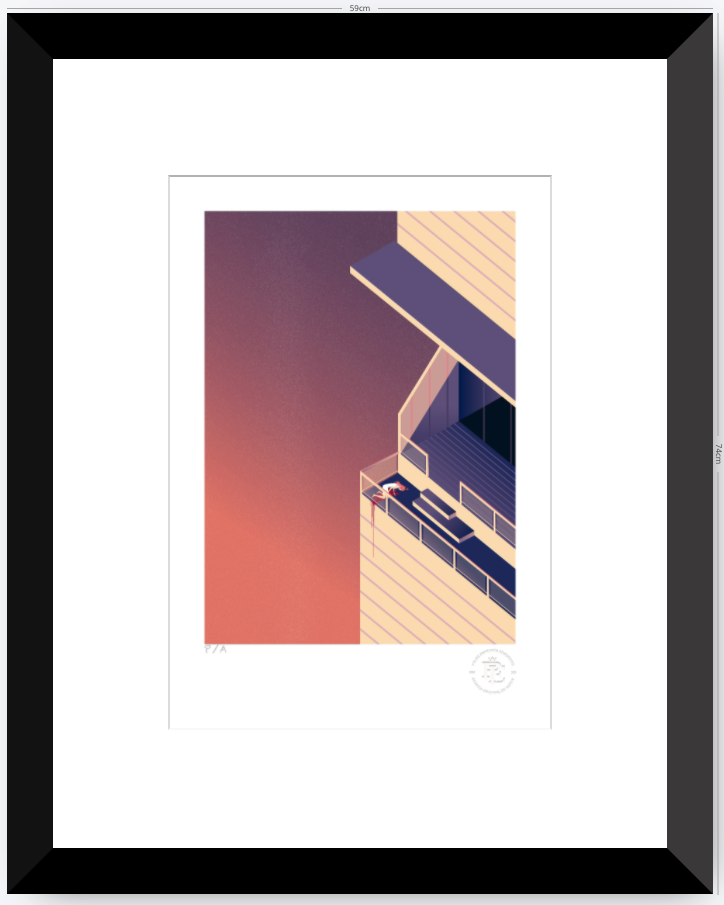 Ceremonia en el Penthouse - 33 x 48 cm