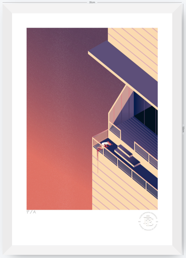 Ceremonia en el Penthouse - 33 x 48 cm