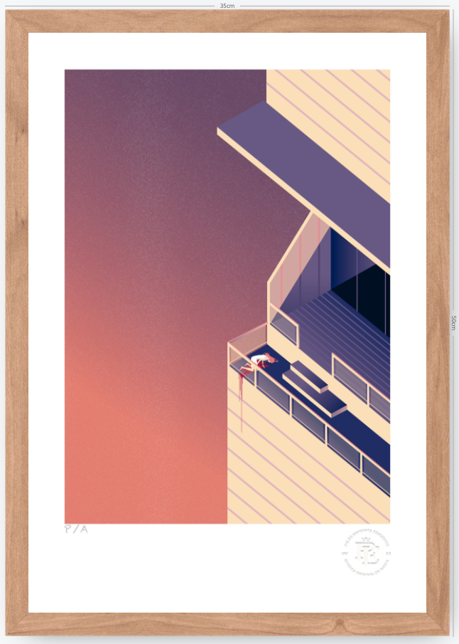 Ceremonia en el Penthouse - 33 x 48 cm