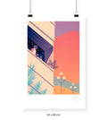 Synthwave Boulevard - 33 x 48 cm