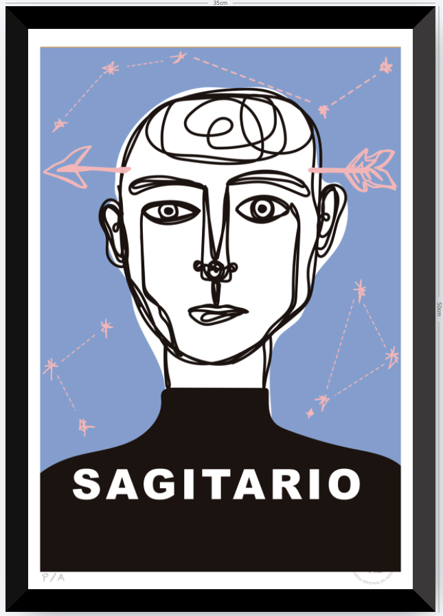 Sagitario - 33 x 48 cm