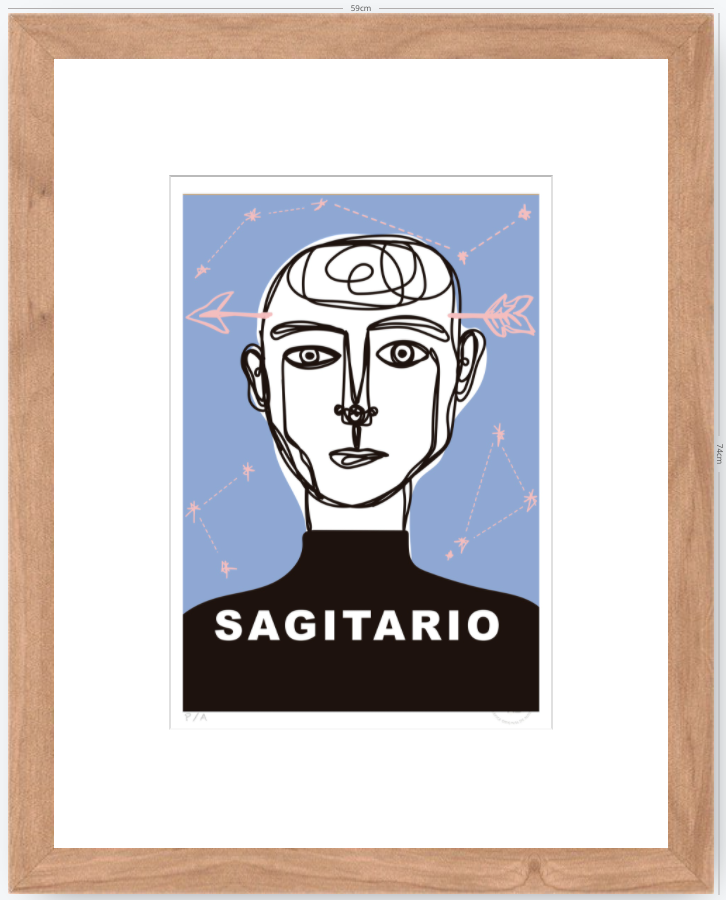 Sagitario - 33 x 48 cm