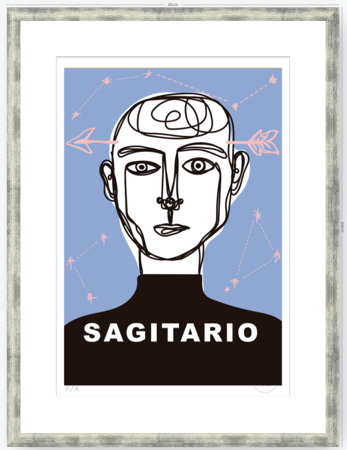 Sagitario - 33 x 48 cm