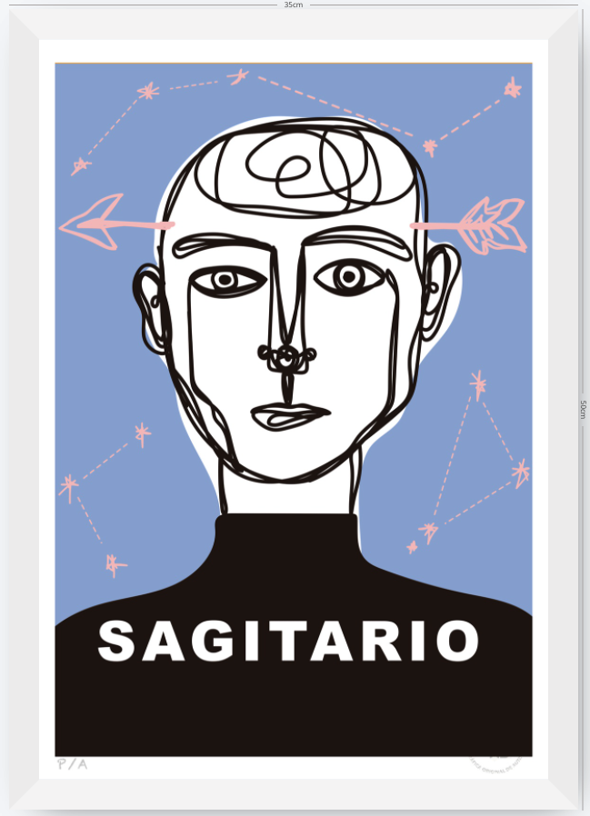 Sagitario - 33 x 48 cm