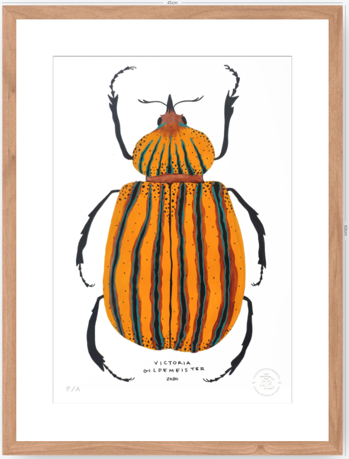 Escarabajo Amarillo - 33 x 48 cm