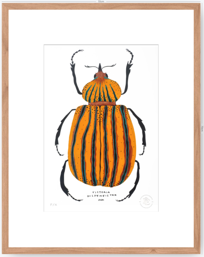 Escarabajo Amarillo - 33 x 48 cm