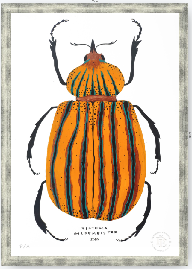 Escarabajo Amarillo - 33 x 48 cm