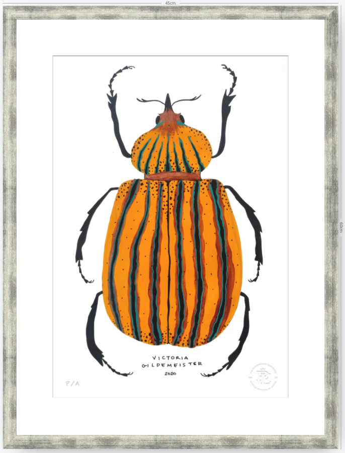 Escarabajo Amarillo - 33 x 48 cm
