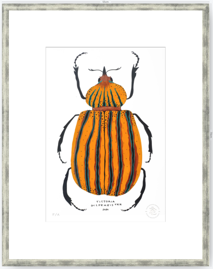 Escarabajo Amarillo - 33 x 48 cm