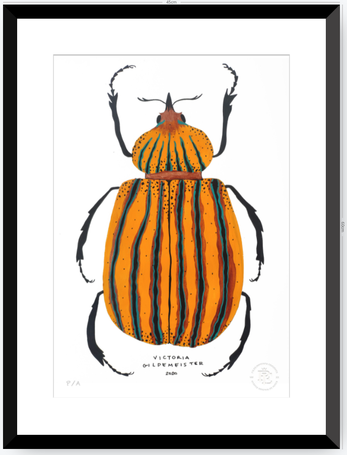 Escarabajo Amarillo - 33 x 48 cm
