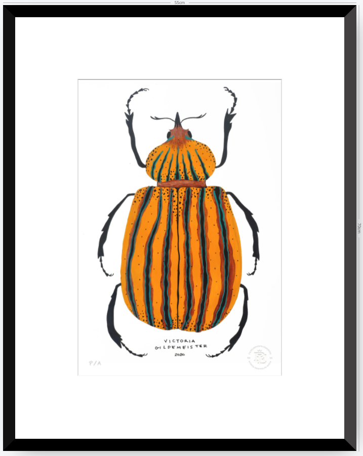 Escarabajo Amarillo - 33 x 48 cm