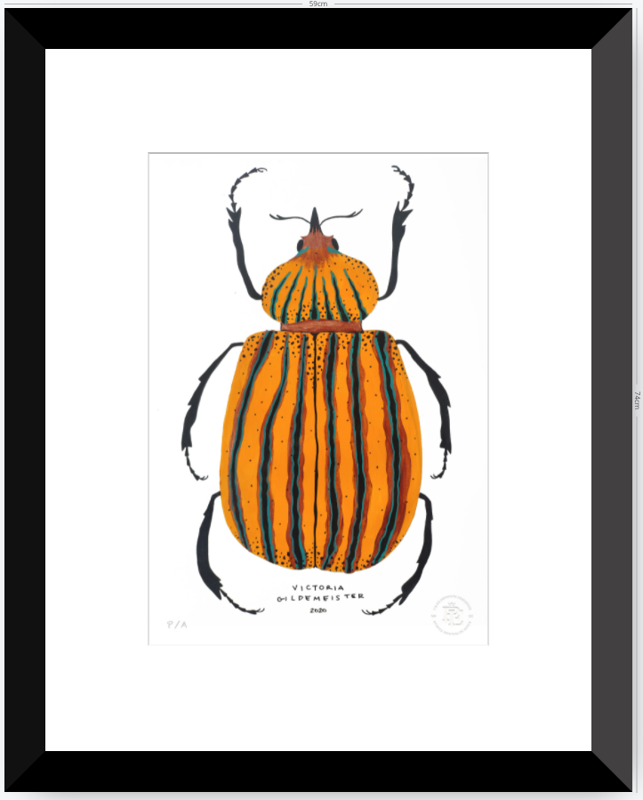 Escarabajo Amarillo - 33 x 48 cm