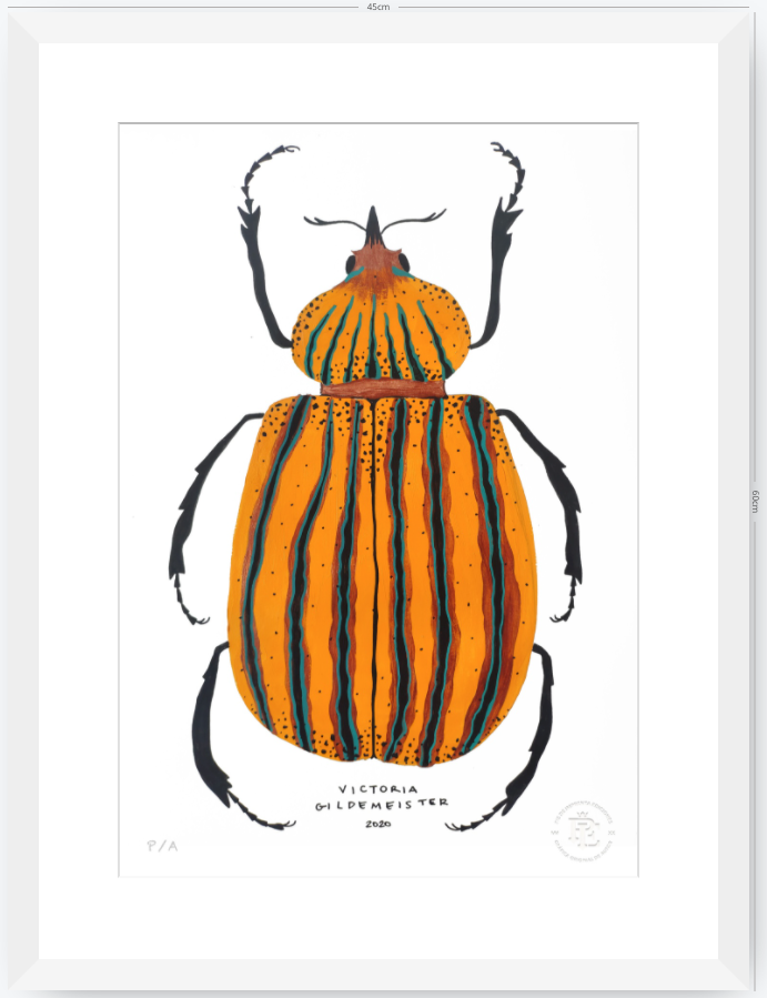 Escarabajo Amarillo - 33 x 48 cm