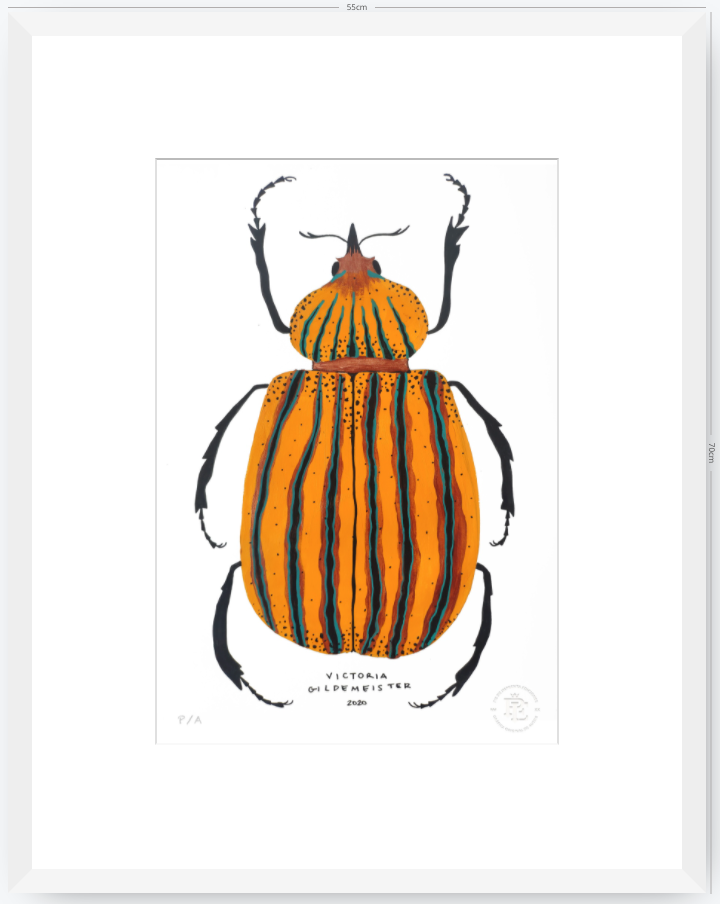 Escarabajo Amarillo - 33 x 48 cm