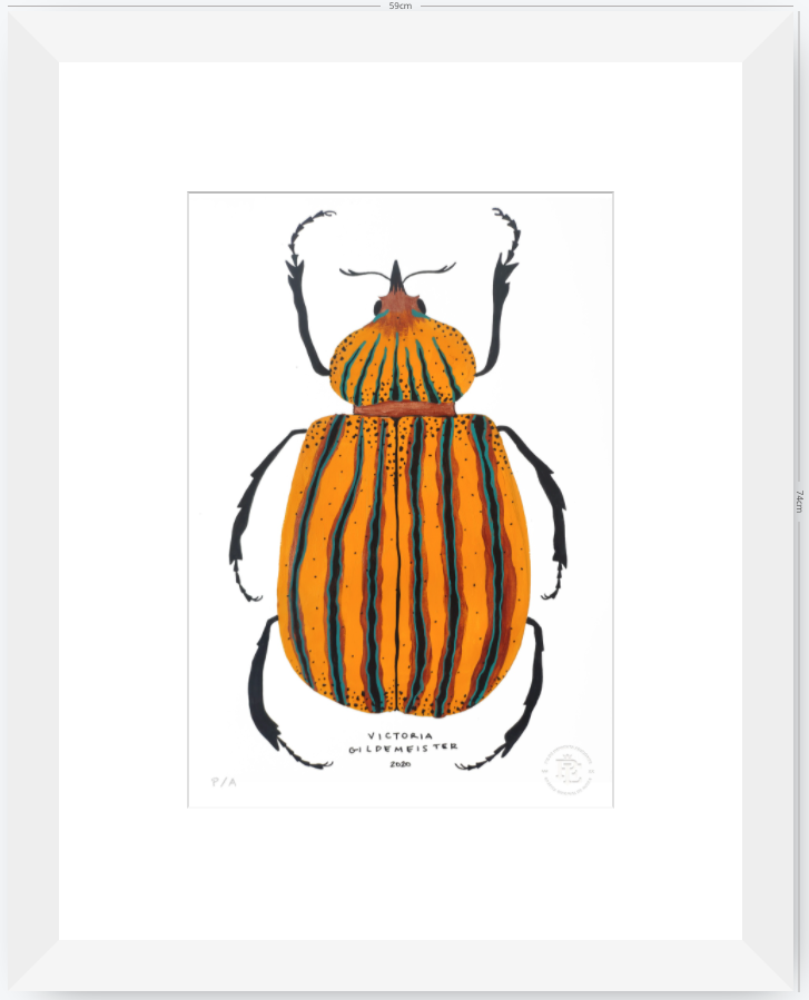 Escarabajo Amarillo - 33 x 48 cm