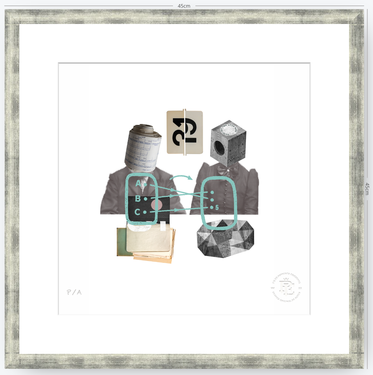 Partes y Piezas Nº31,19 - 33 x 33 cm