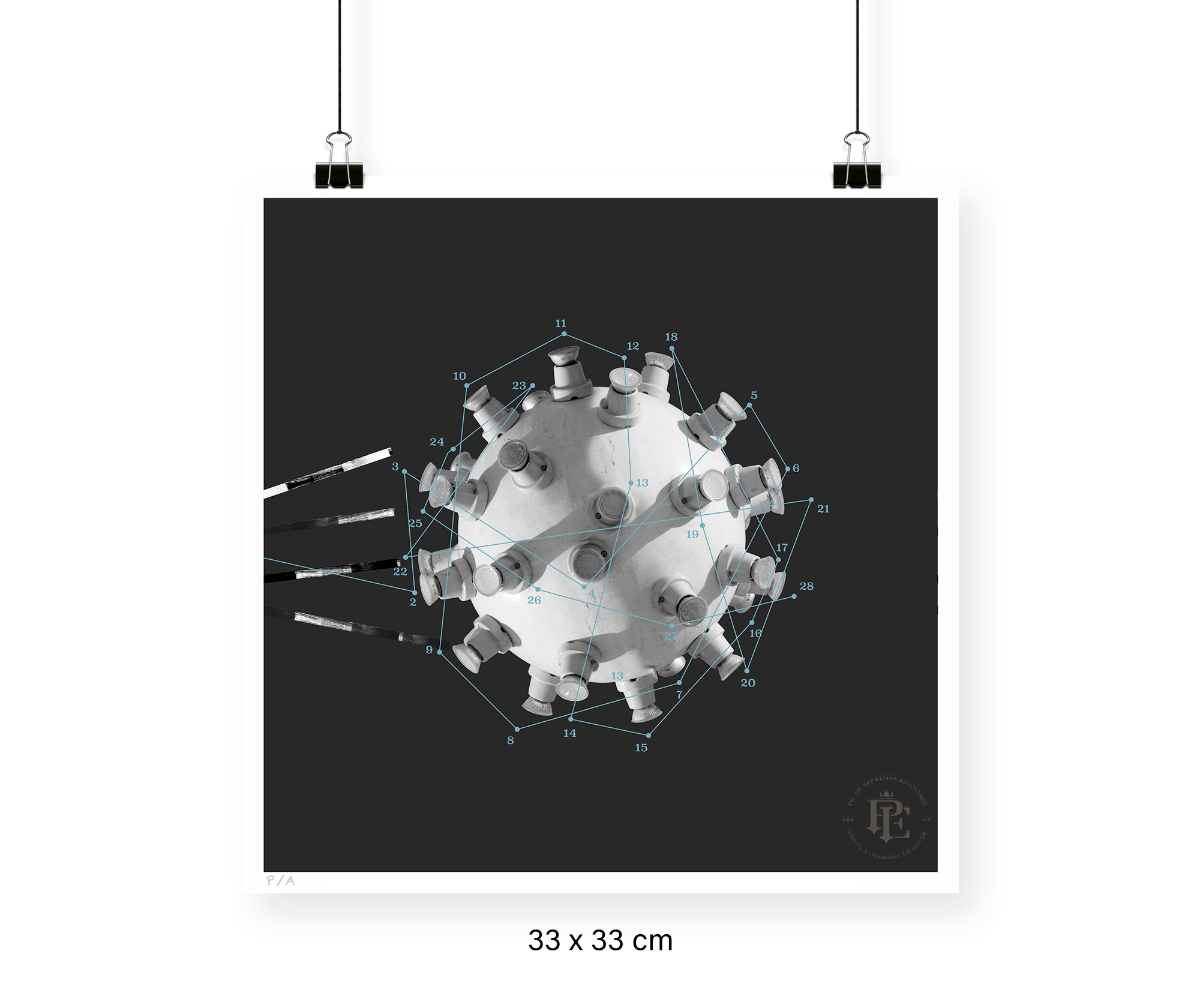 Tomuchdata 2 Díptico B - 33 x 33 cm