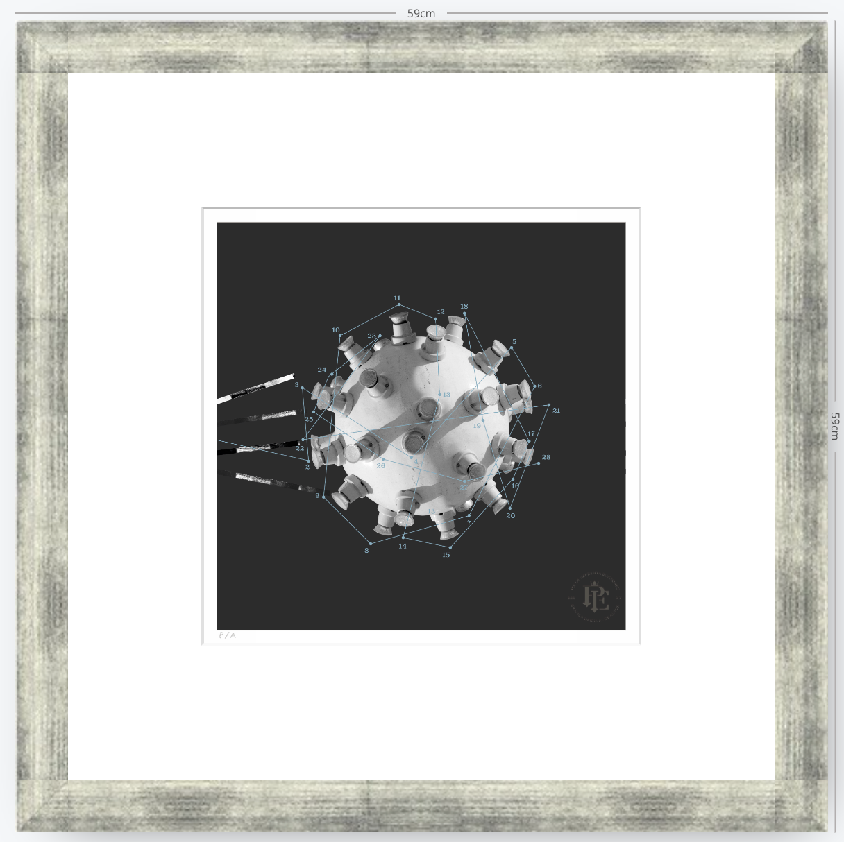 Tomuchdata 2 Díptico B - 33 x 33 cm