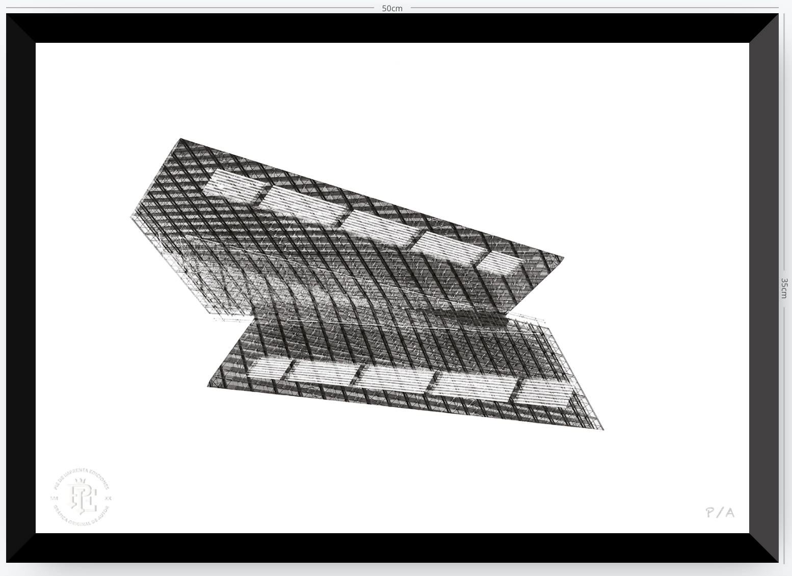 Apoquindo, Santiago, Chile - 48 x 33 cm