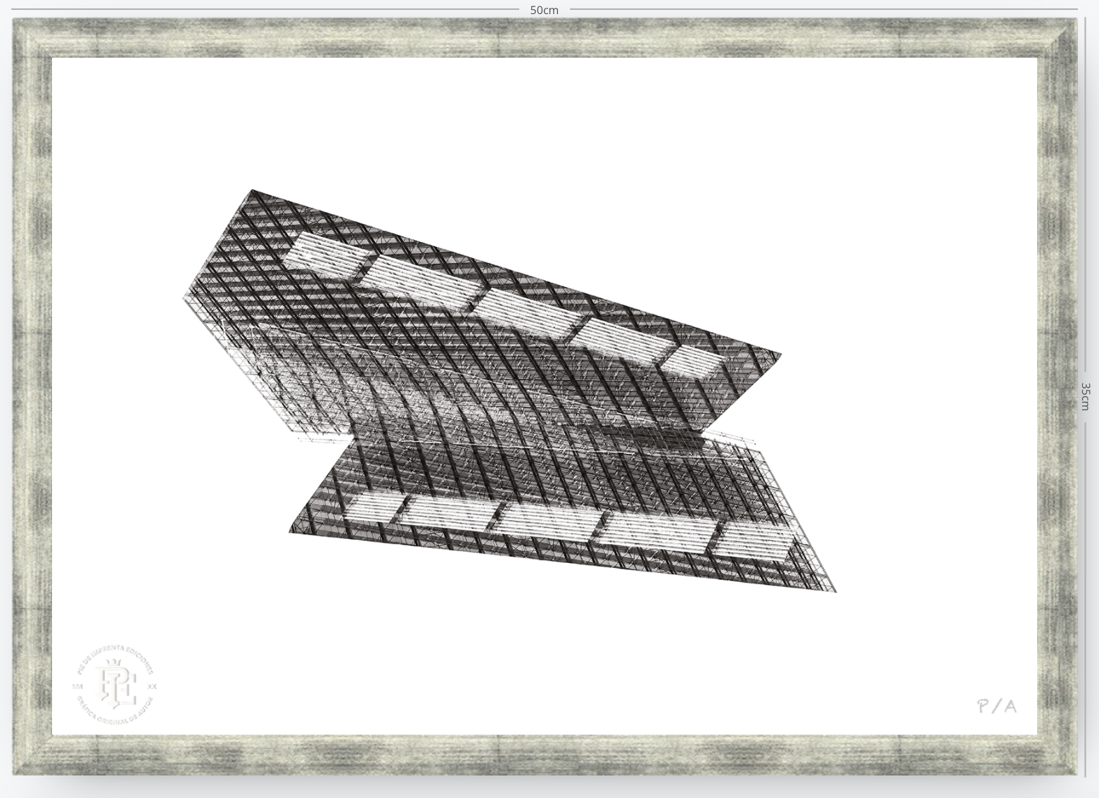 Apoquindo, Santiago, Chile - 48 x 33 cm