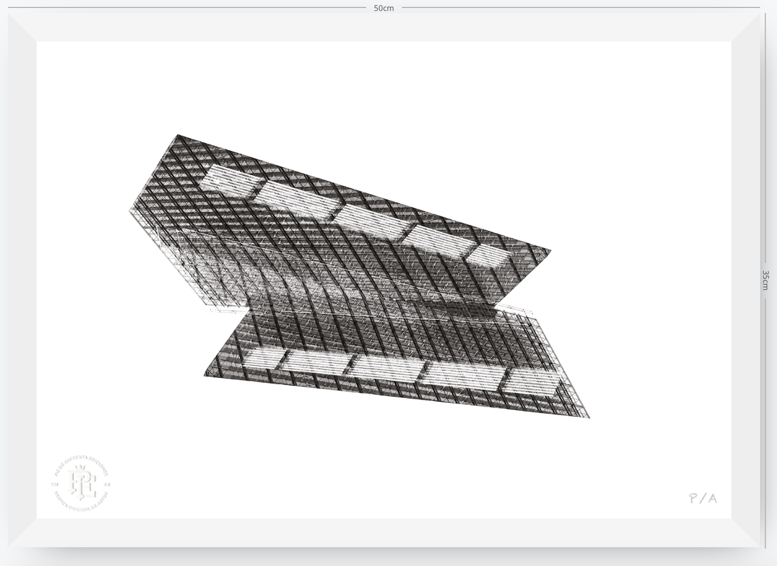 Apoquindo, Santiago, Chile - 48 x 33 cm